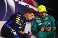 Max Verstappen and Fernando Alonso after the 2024 Chinese Grand Prix qualifying - Source: Getty